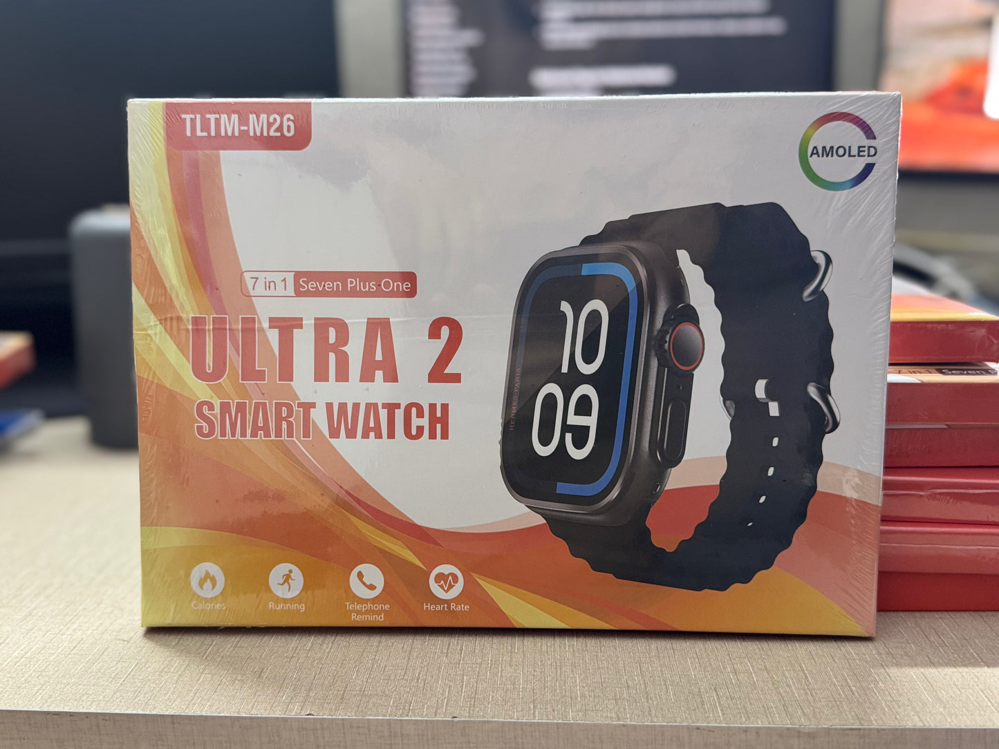 TLTM-M26 Ultra 2 Smart Watch – AMOLED Display | 7+1 Straps Edition